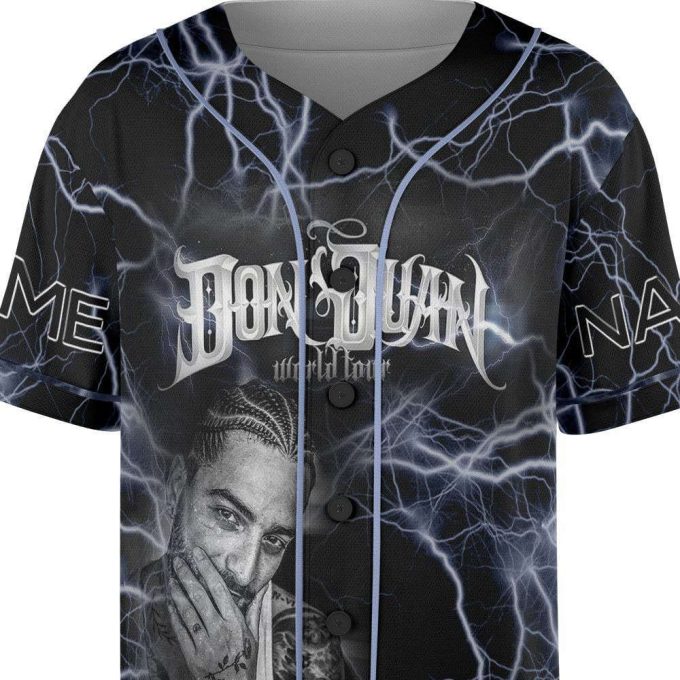 Custom Name Maluma 2023 Tour Baseball Jersey