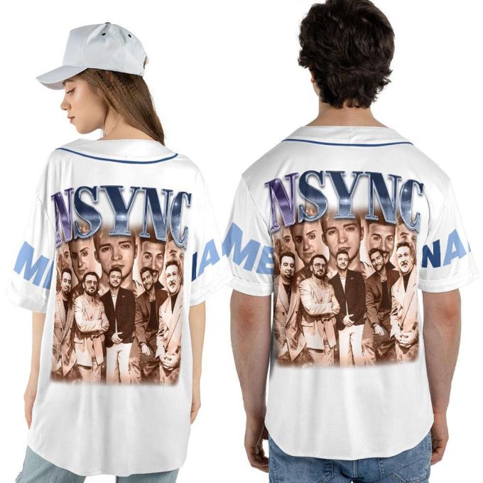 Custom Name NSYNC 2023 Baseball Jersey, NSYNC Boy Band Forever Christmas