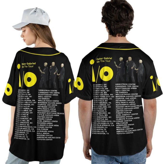 Custom Name Peter Gabriel 73rd Anniversary 1950-2023 Tour Music Baseball Jersey