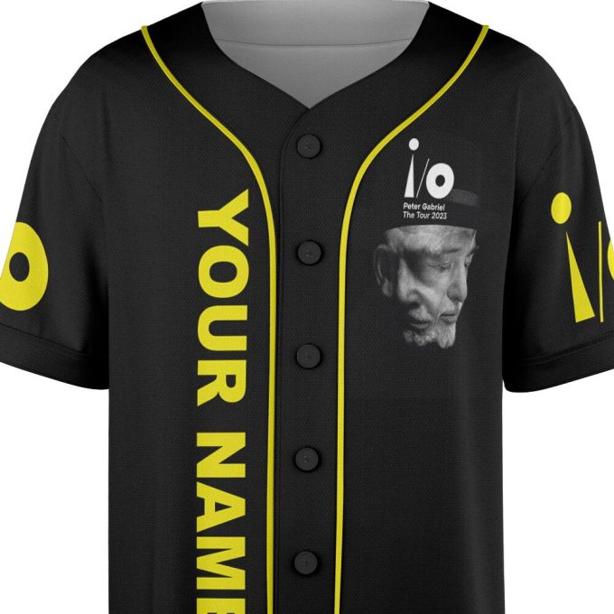 Custom Name Peter Gabriel 73rd Anniversary 1950-2023 Tour Music Baseball Jersey