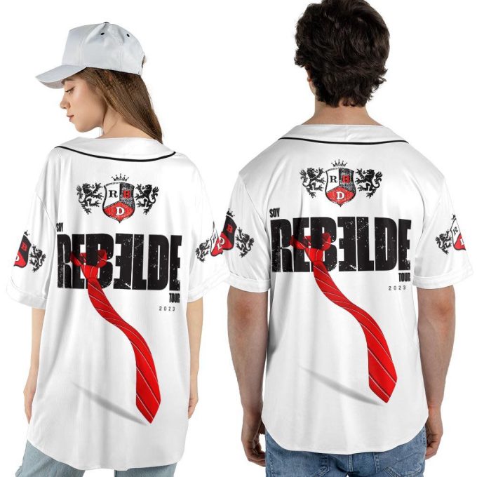 Custom Name Rebelde Music Baseball Jersey