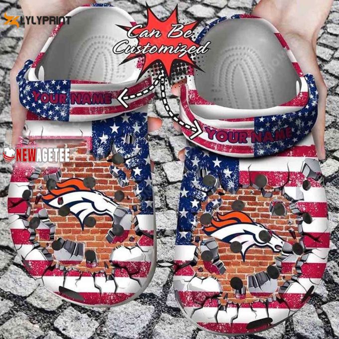 Dallas Cowboys Ripped Claw Crocs Customized Clogs