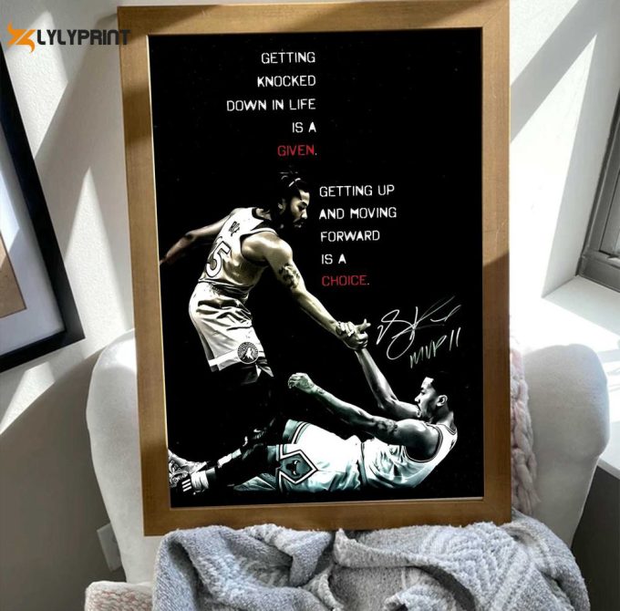 Derrick Fell Derrick Rose Poster