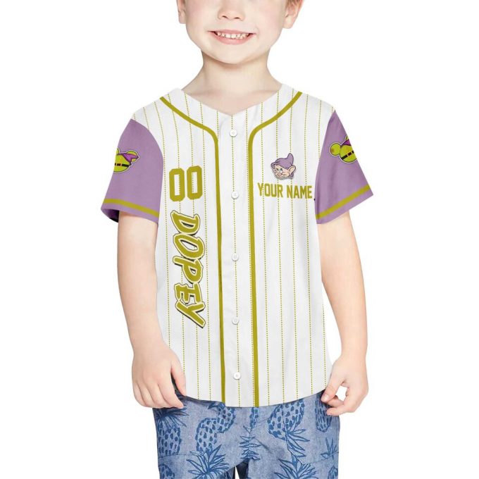 Dopey Dwarf  Baseball Jersey