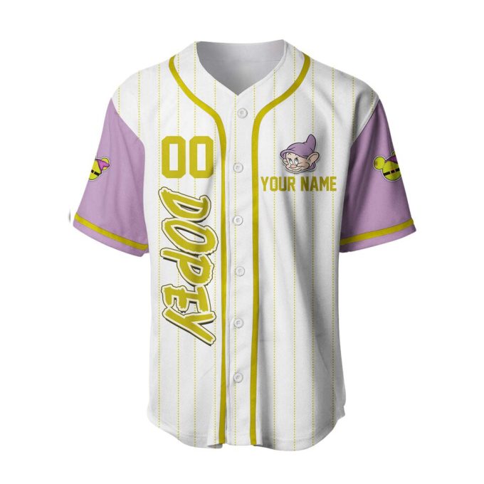 Dopey Dwarf  Baseball Jersey