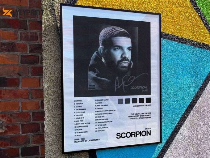 Drake  “Scorpion” Album Cover Poster