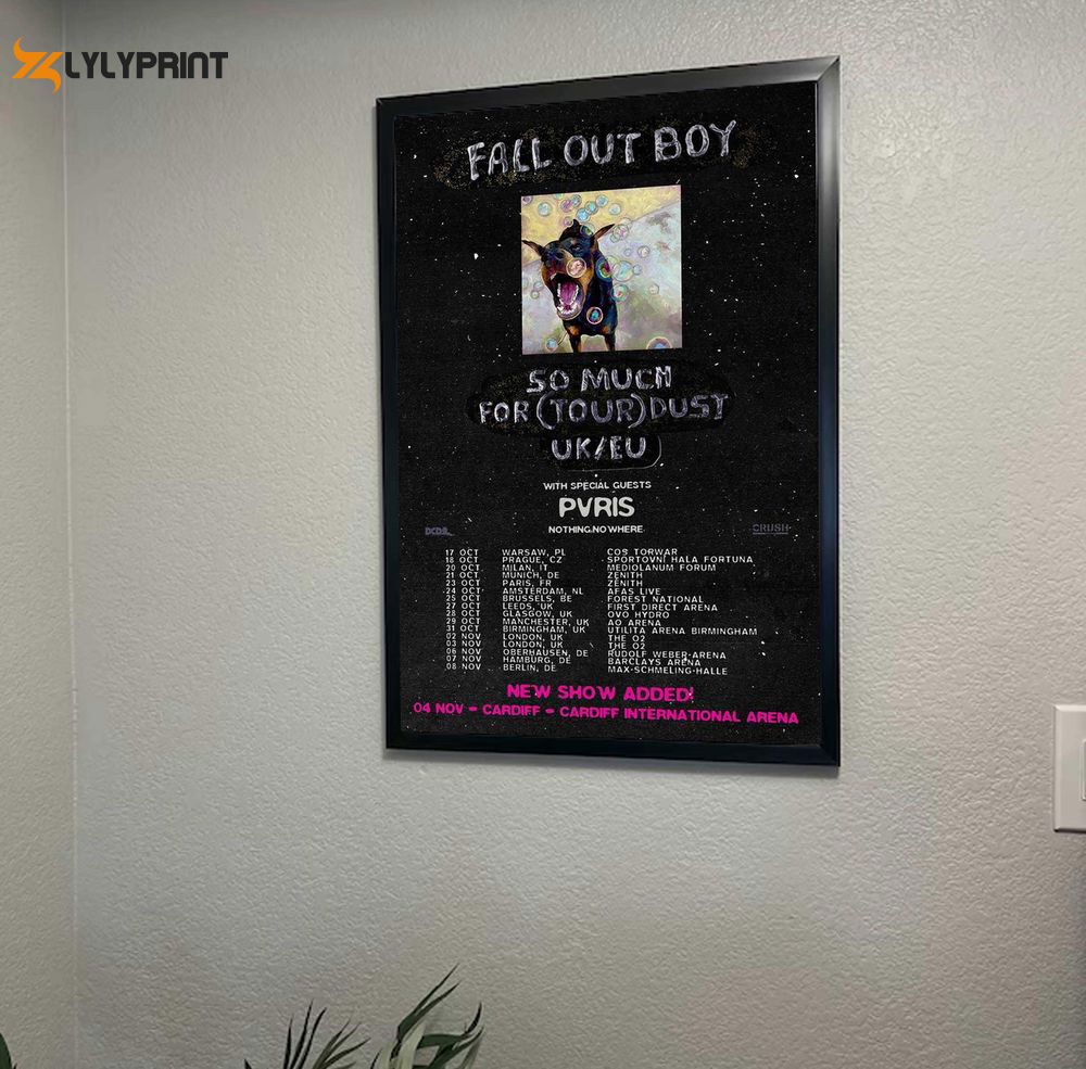 Fall Out Boy Fall Out Boy So Much For Tour Dust 2023 Poster Fall Out Boy Fall Out Boy So Much For Tour Dust 2023 Poster