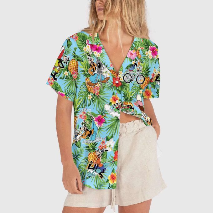 Goofy a Movie Hawaiian Shirt, Disneyland Beach Hawaii Shirt