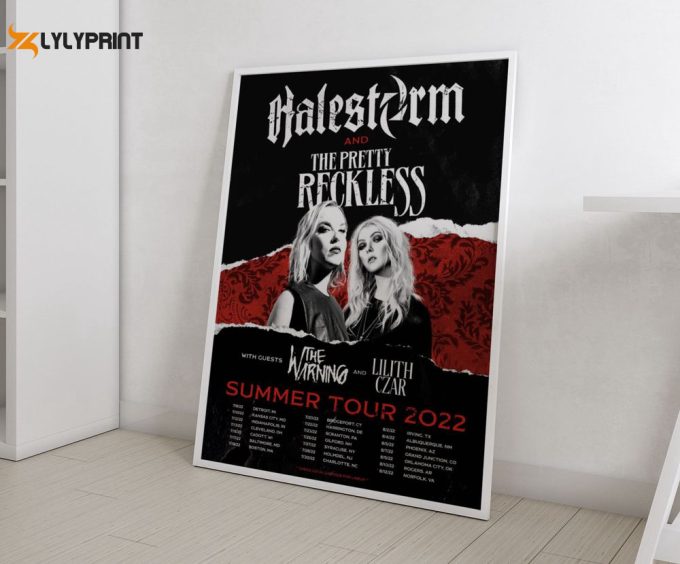 Halestorm and the Pretty Reckless  US Tour Poster