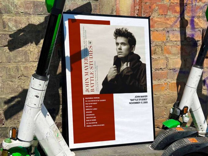 John Mayer “Battle Studies” Album Cover Poster #1
