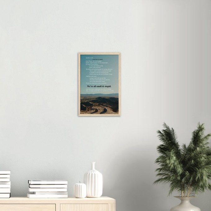 Just Be a Rock – Everything Everywhere all at Once Poster