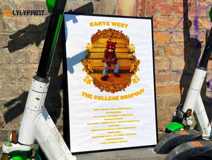 Kanye West “The College Dropout” Album Cover Poster