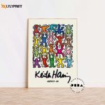 Keith Haring Acrobats 1985 Poster, Keith Haring Poster, Pop Art, Keith Haring Art Print
