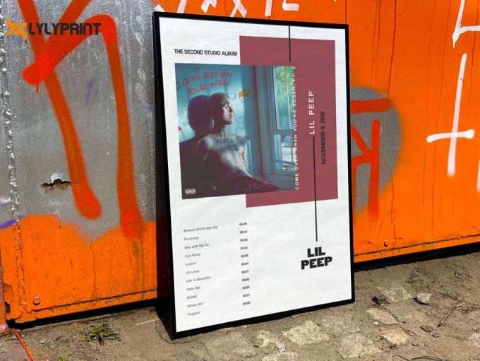 Lil Peep “Come Over When You”re Sober, Pt. 2” Album Cover Poster