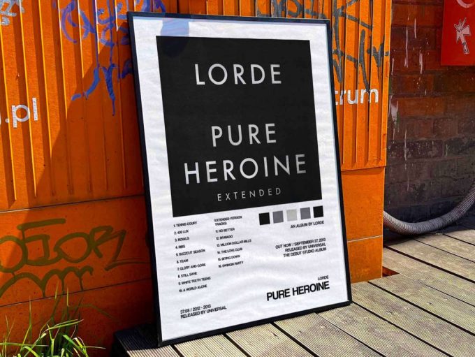 Lorde “Pure Heroine” Album Cover Poster #2 EXTENDED