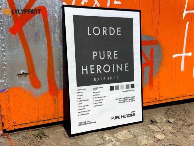 Lorde “Pure Heroine” Album Cover Poster #2 EXTENDED