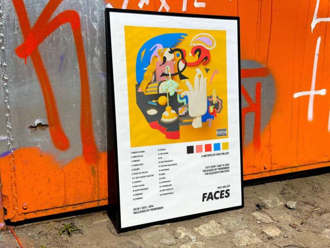 Mac Miller”s “Faces” Album Cover Poster