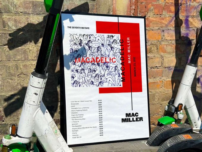 Mac Miller”s “Macadelic” Album Cover Poster