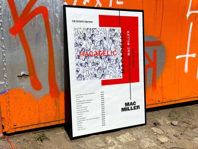 Mac Miller”s “Macadelic” Album Cover Poster