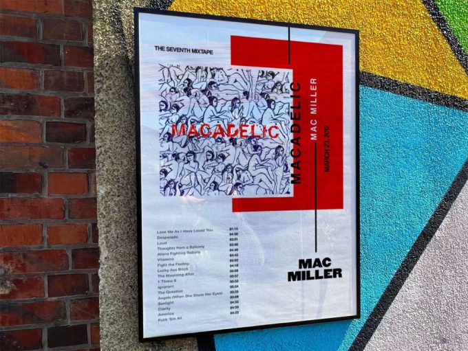 Mac Miller”s “Macadelic” Album Cover Poster