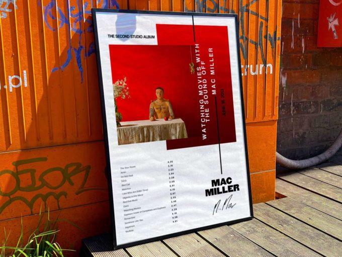 Mac Miller”s “Watching mobies with the sound off” Album Cover Poster