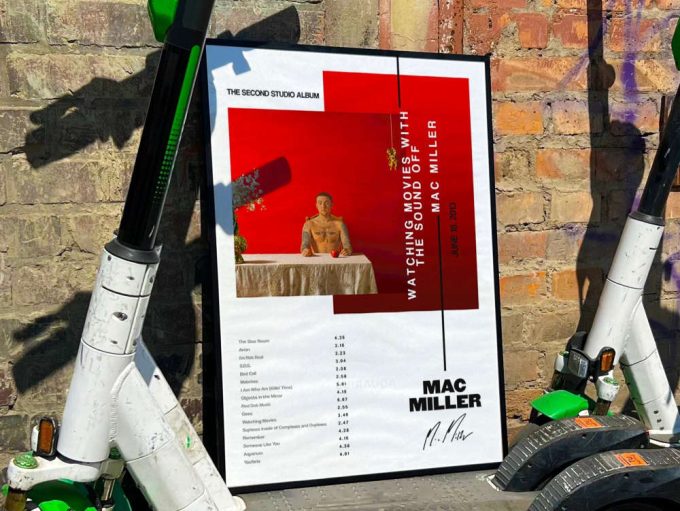 Mac Miller”s “Watching mobies with the sound off” Album Cover Poster