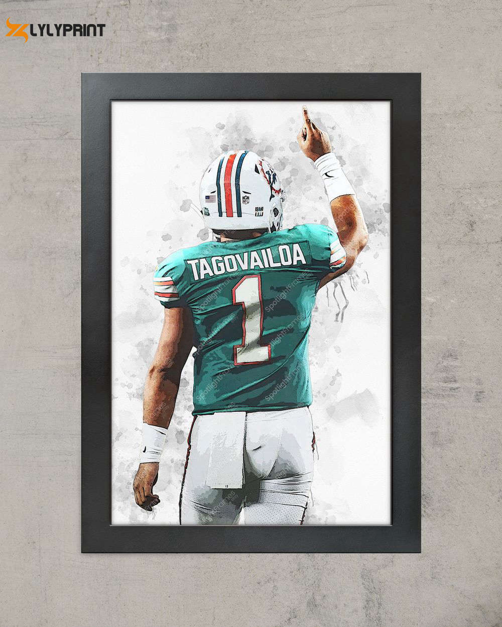 Miami Dolphins Tua Tagovailoa Poster Miami Dolphins Tua Tagovailoa Poster