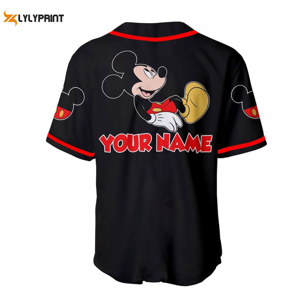Mickey Mouse Disney Custom Baseball Jersey Mickey Mouse Disney Custom Baseball Jersey