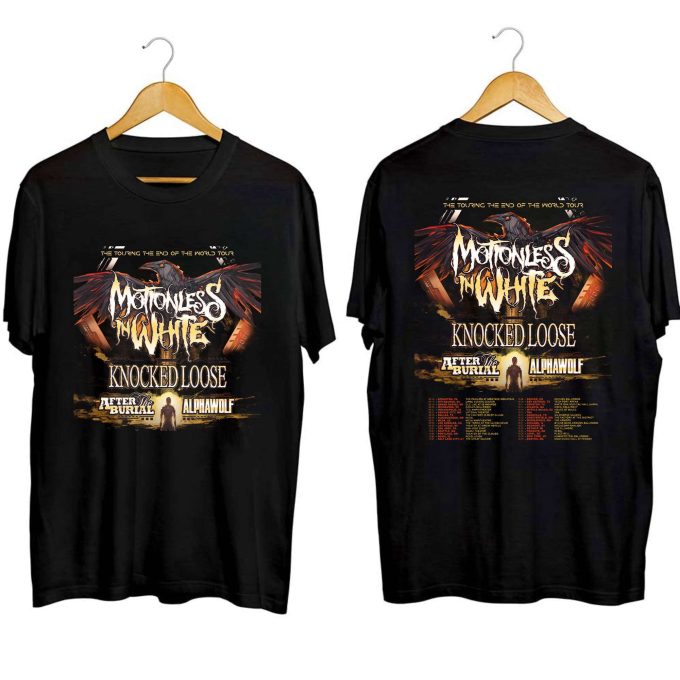 Exclusive Motionless In White 2023 Concert Fan Tee – The Touring The End Of The World Tour