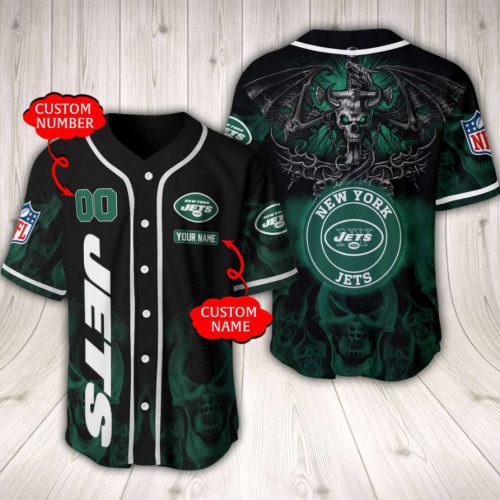 New York Jets Baseball Jersey Custom Name And Number Gift for Men Dad