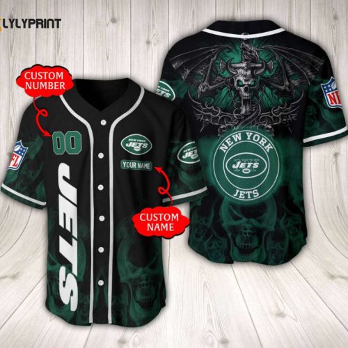 New York Jets Baseball Jersey Custom Name And Number Gift for Men Dad