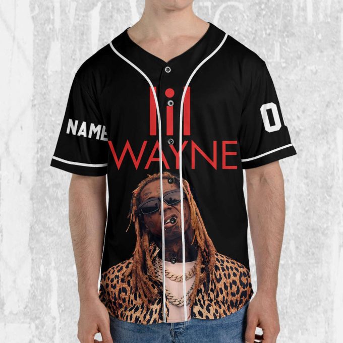 Personalize Lil Wayne Welcome To Tha Carter Black And Red Jersey, Custom Baseball Jersey