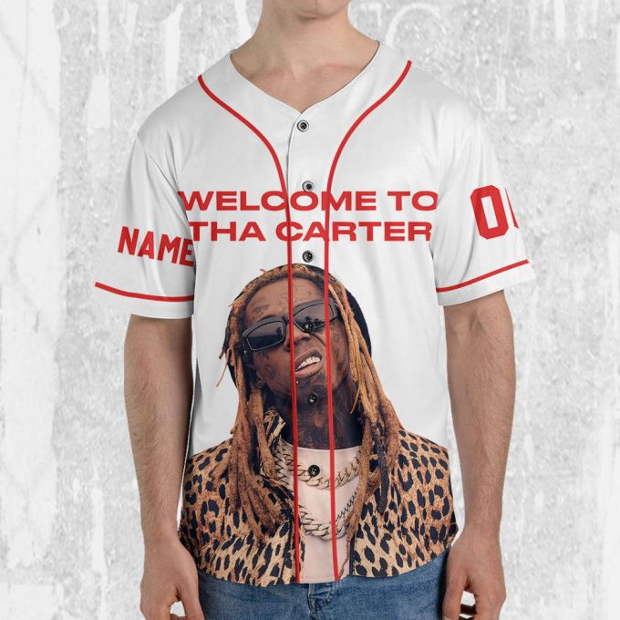 Personalize Lil Wayne Welcome To Tha Carter White Color Jersey, Custom Baseball Jersey