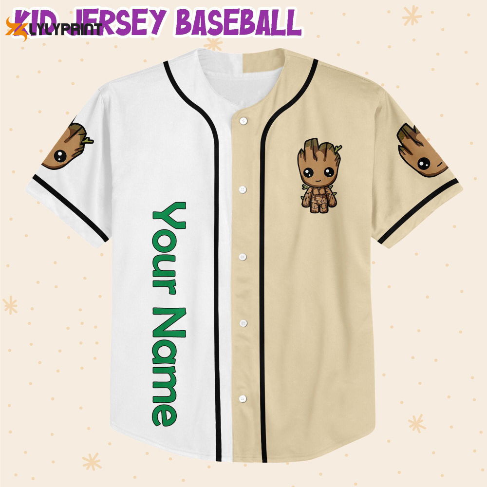 Personalized Groot Cutest In The Galaxy Baseball Jersey Personalized Groot Cutest In The Galaxy Baseball Jersey