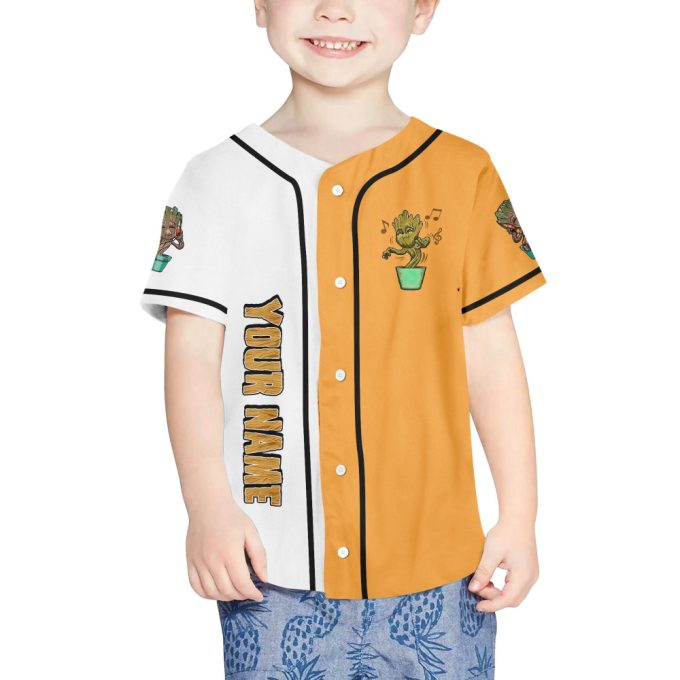 Personalized Groot Dancing Happy Life Style Baseball Jersey