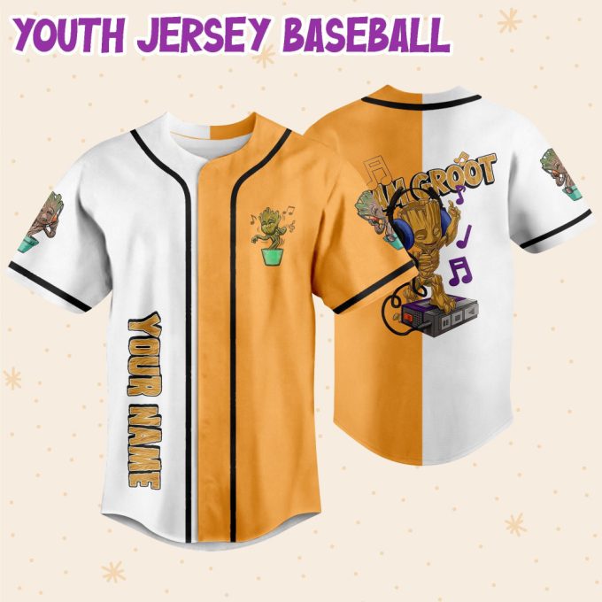 Personalized Groot Dancing Happy Life Style Baseball Jersey