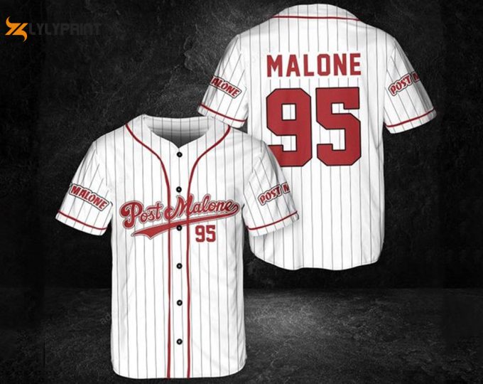 Post Malone Baseball Jersey, Custom Name Post Malone Jersay