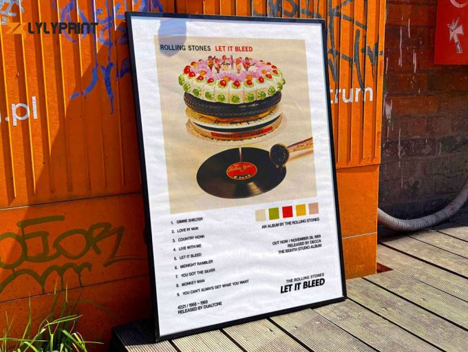 Rolling Stones “Let It Bleed” Album Cover Poster #2