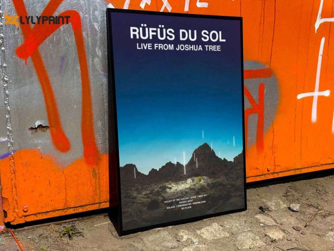 Rufus Du Sol “Live From Joshua Tree” Album Cover Poster #fac