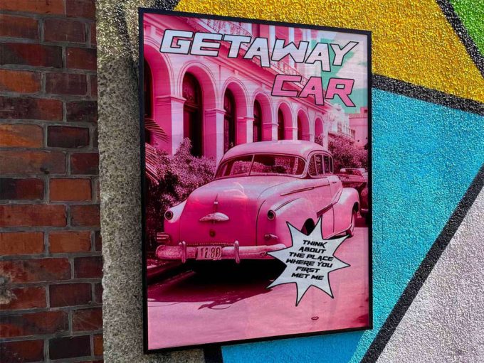 Taylor Swift “Getaway car” Album Cover Poster #3