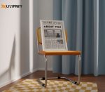 The 1975 Retro Newspaper Poster About You Lyric Print Being Funny in a Foreign Language