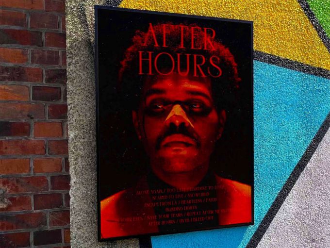 The Weeknd “After Hours” Album Cover Poster #fac