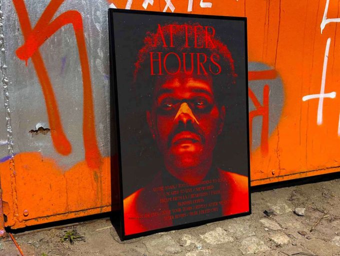 The Weeknd “After Hours” Album Cover Poster #fac