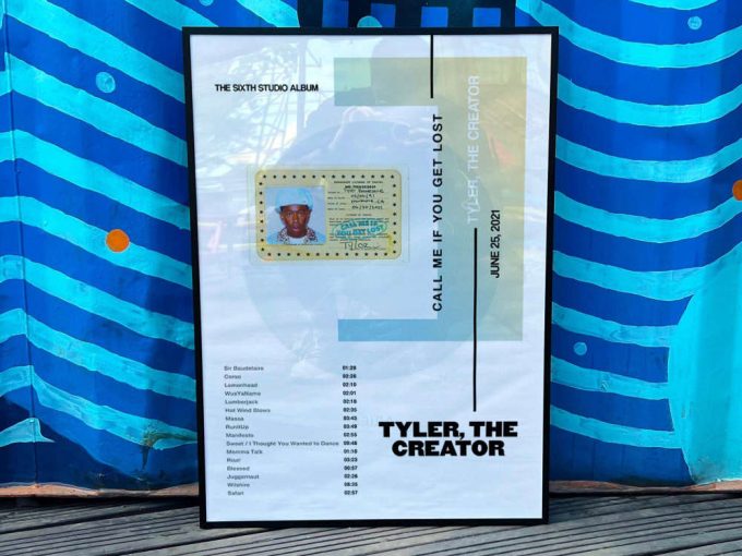 Tyler The Creator “Call me if you get lost” Album Cover Poster