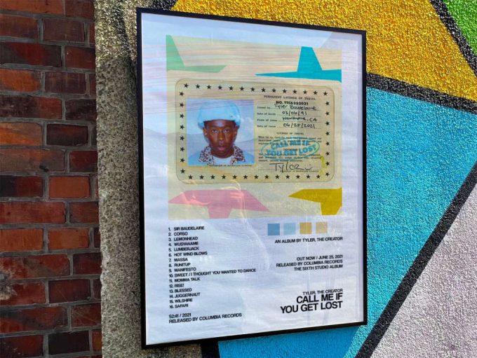 Tyler The Creator “Call me if you get lost” Album Cover Poster