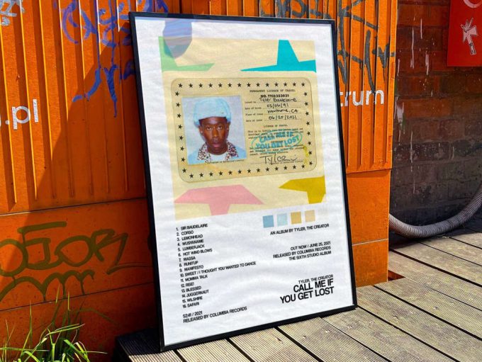 Tyler The Creator “Call me if you get lost” Album Cover Poster