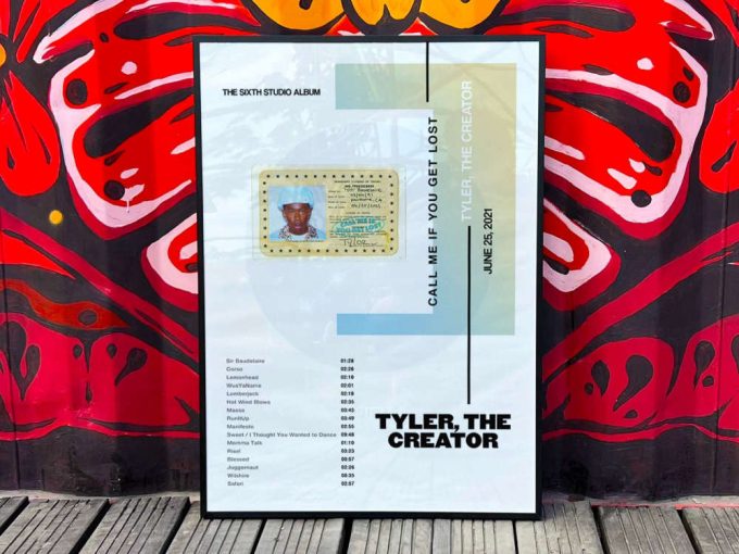 Tyler The Creator “Call me if you get lost” Album Cover Poster