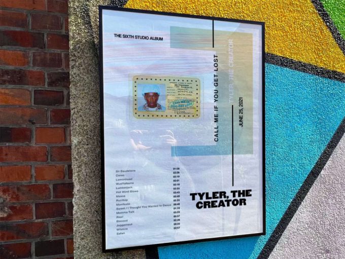 Tyler The Creator “Call me if you get lost” Album Cover Poster