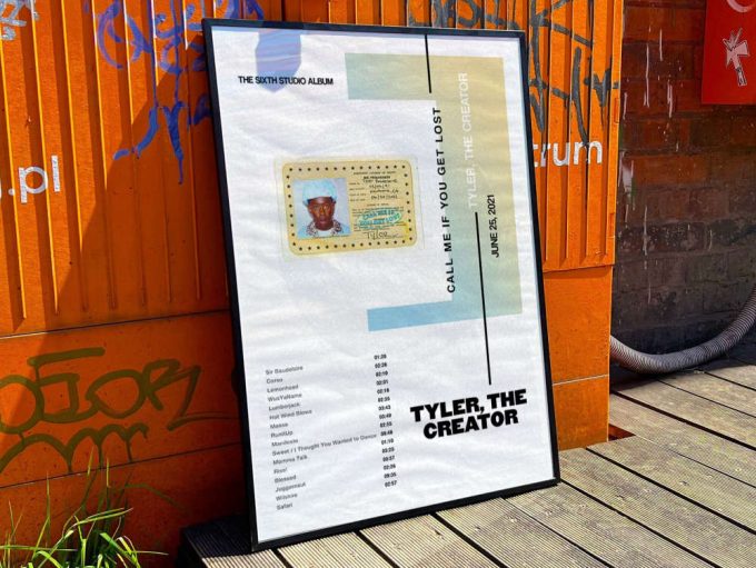 Tyler The Creator “Call me if you get lost” Album Cover Poster