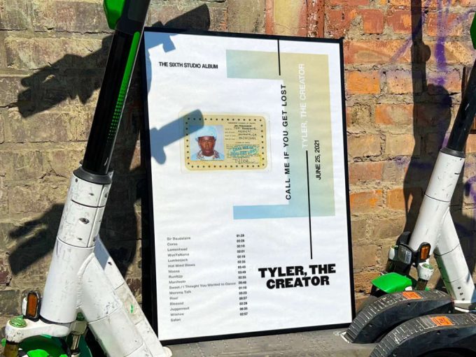Tyler The Creator “Call me if you get lost” Album Cover Poster